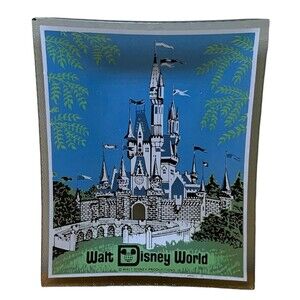 Walt Disney World Vintage 1970s Cinderella's Castle Dish Ash Tray